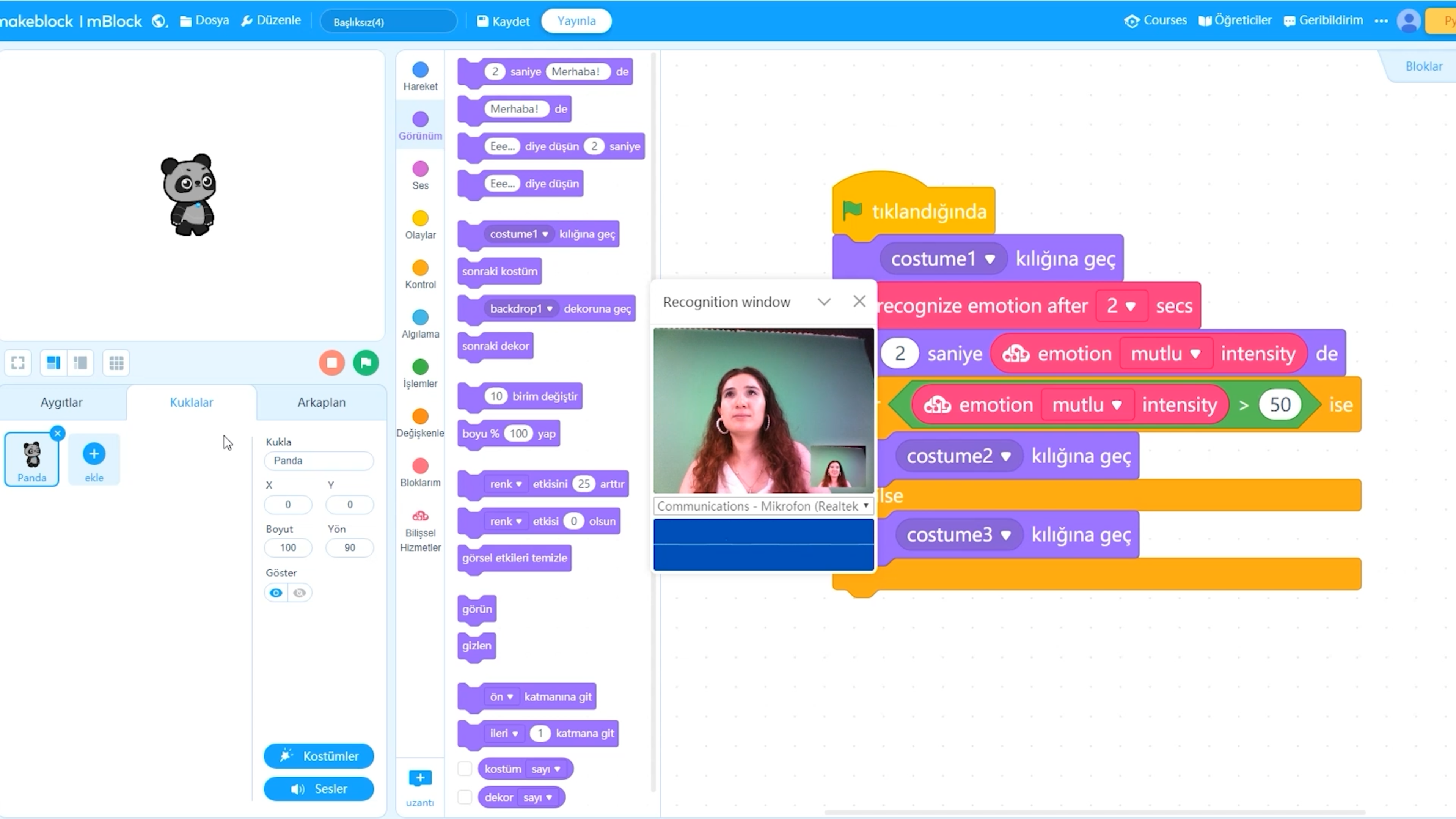 Mblock ile Yapay Zeka